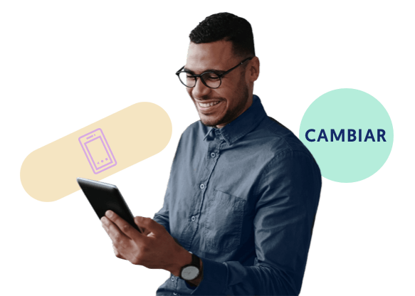 hombre usando una tablet