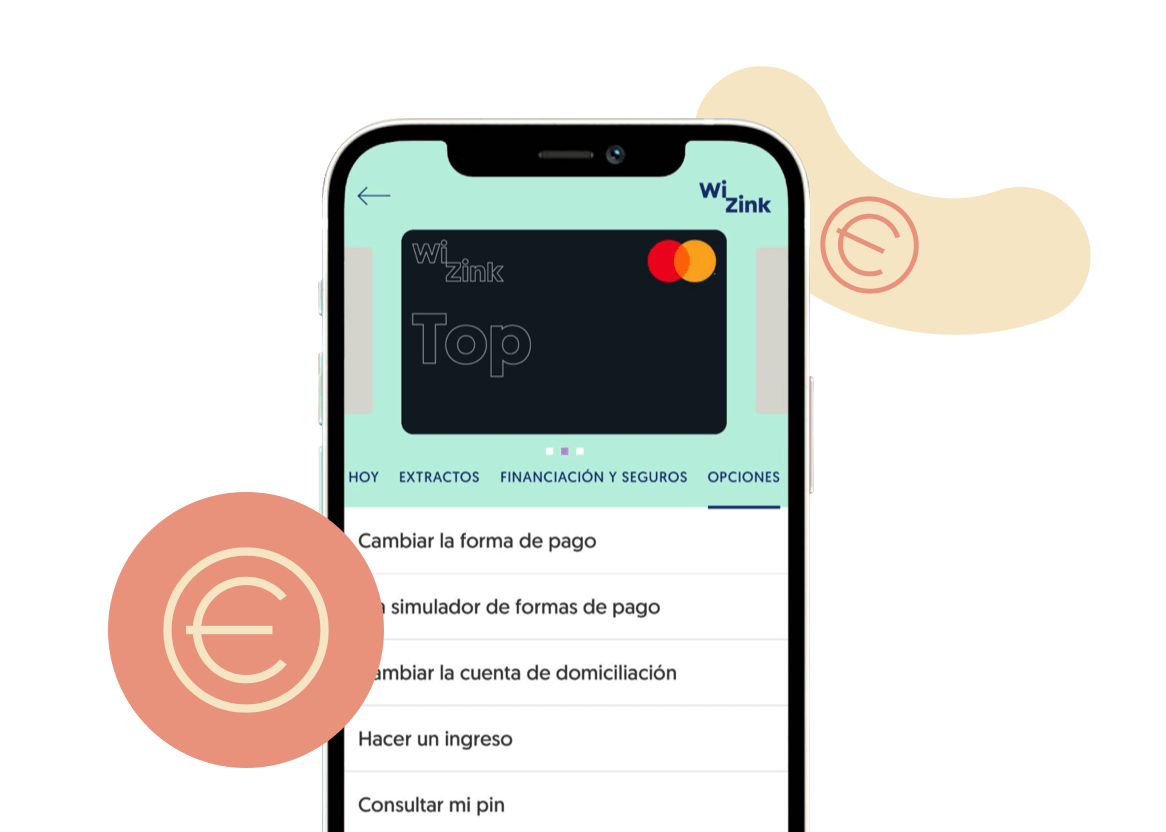 Imagen de un ejemplo de una tarjeta en un wallet