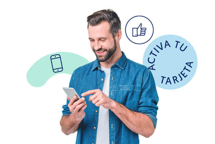 hombre activar tarjeta